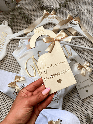 Placa de Porta Noiva/o em Preparação 