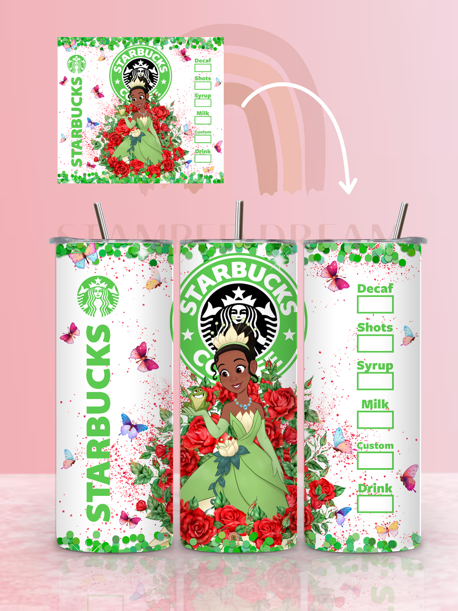 Tumbler Térmico Starbucks Princesa e o Sapo 590ml 1