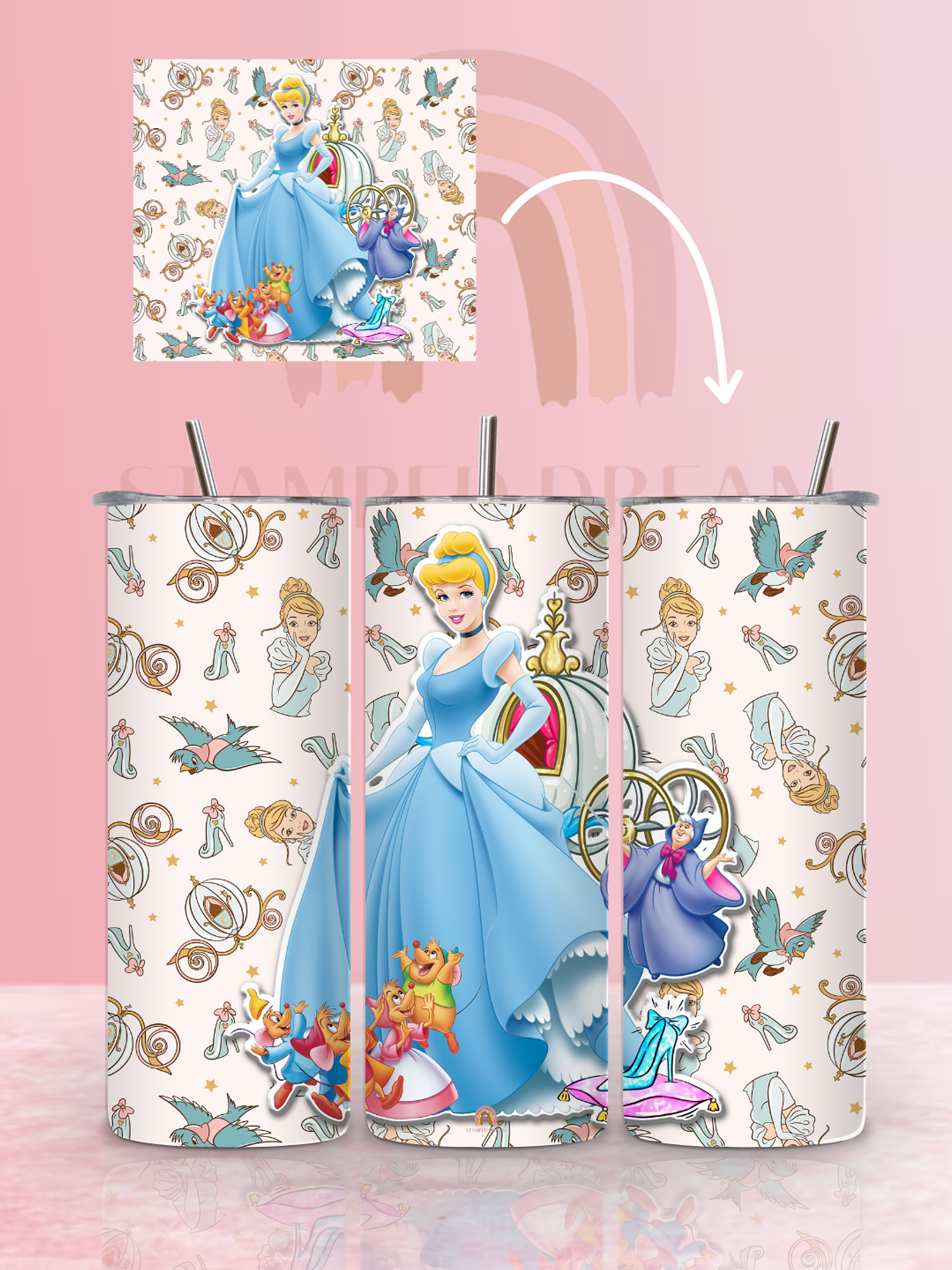 Tumbler Térmico Cinderela 590ml 1