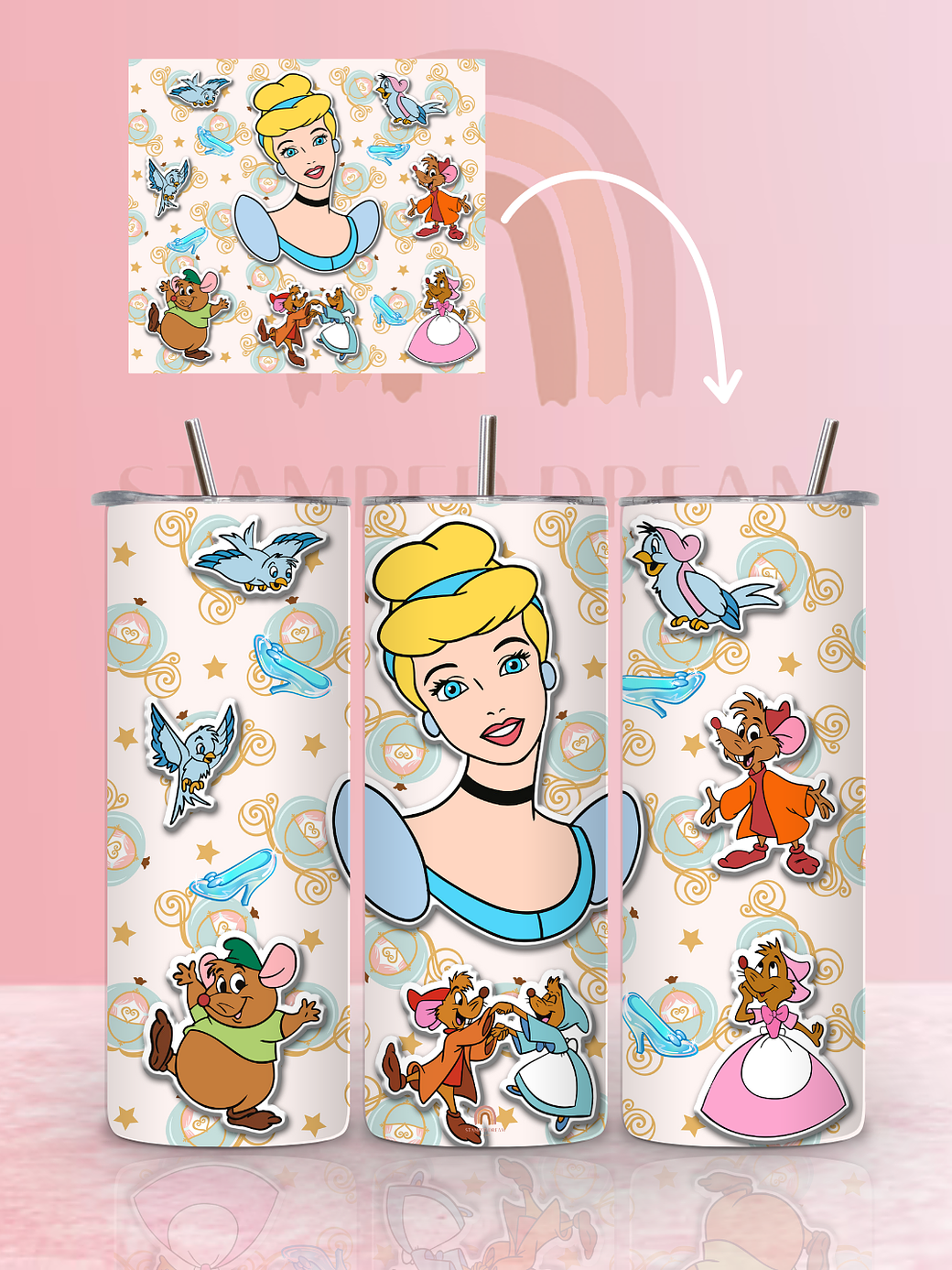 Tumbler Térmico Cinderela 590ml 1