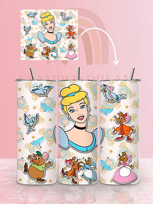 Tumbler Térmico Cinderela 590ml