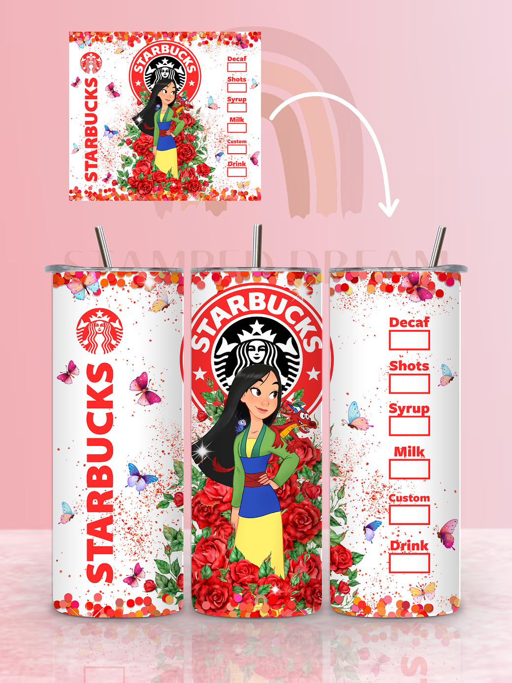 Tumbler Térmico Starbucks Mulan 590ml 1