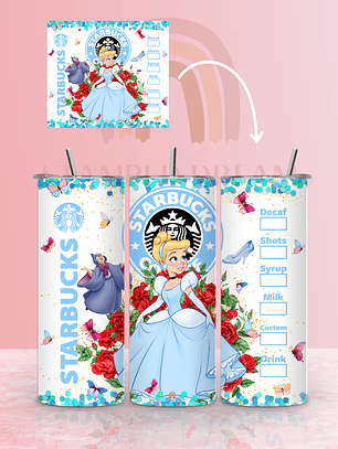 Tumbler Térmico Starbucks Cinderela 590ml
