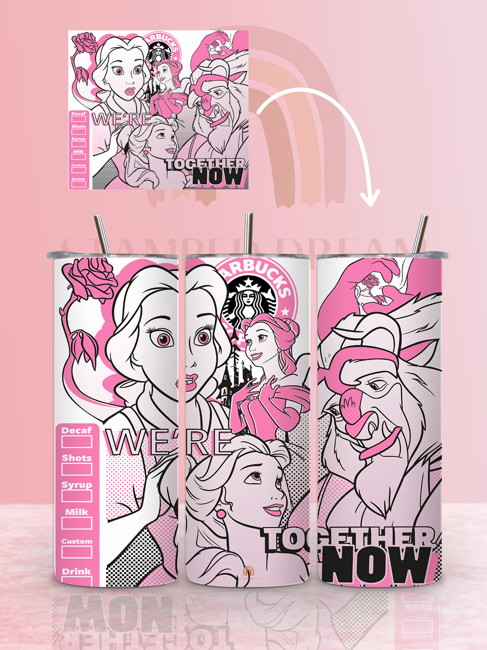 Tumbler Térmico Bela e o Monstro 590ml 1