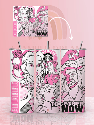 Tumbler Térmico Bela e o Monstro 590ml