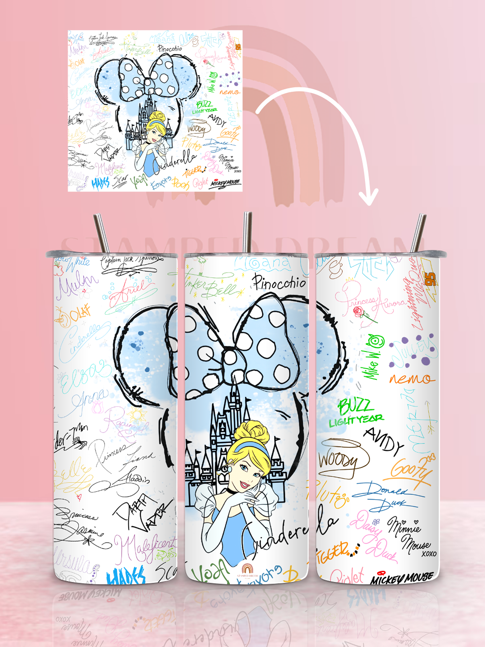 Tumbler Térmico Cinderela 590ml 1