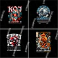 5 Artes de Capas em PNG para Camisetas | DTF, Sublimação e Silk. Download Imediato - Thumbnail 2