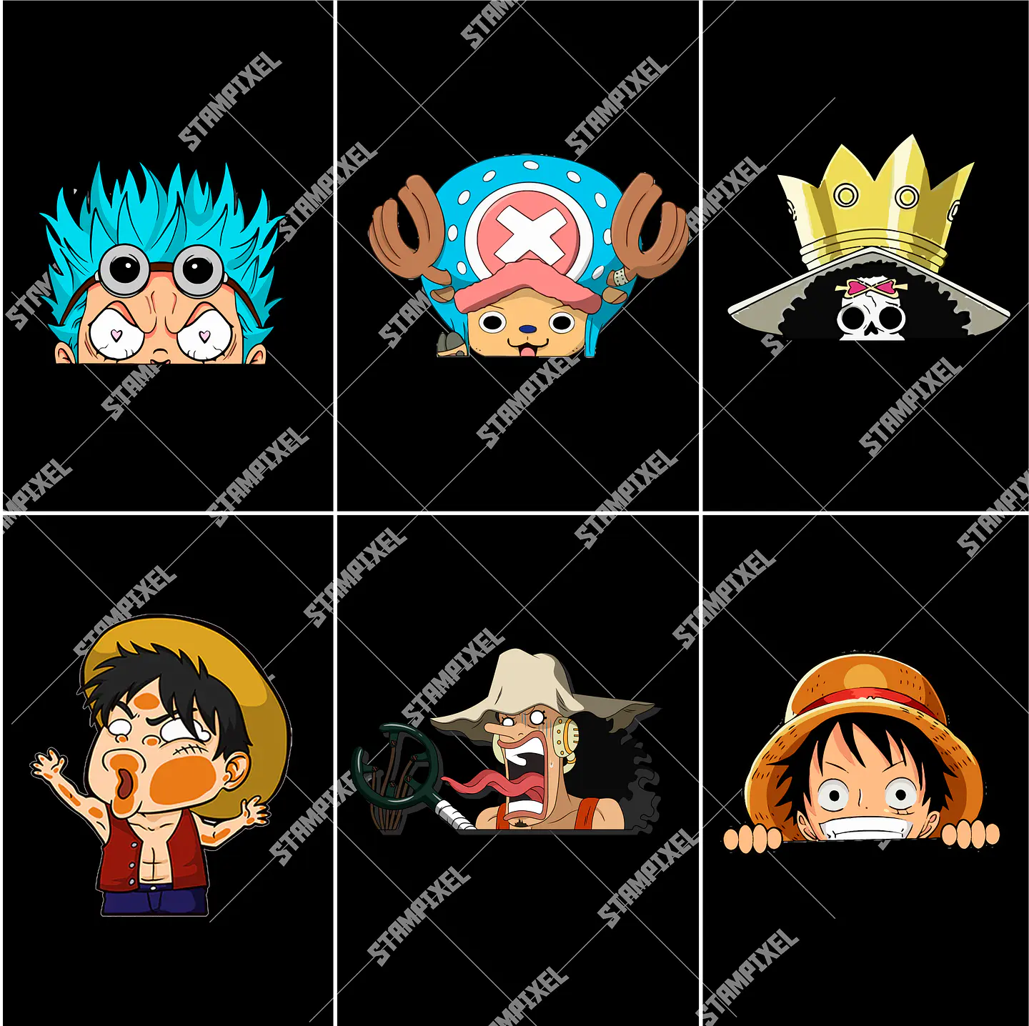 Pack + de 40 artes One Piece PNG para Camisetas  | DTF, Sublimação e Silk 3