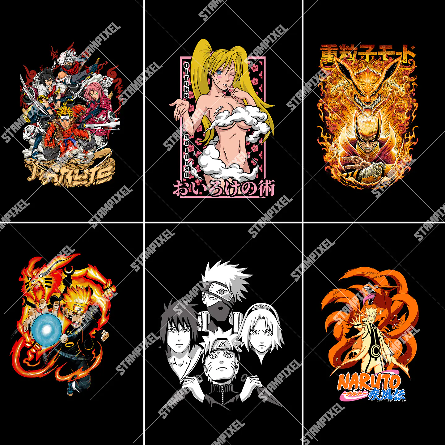 180 Artes Naruto PNG para Camisetas  | DTF, Sublimação e Silk 2