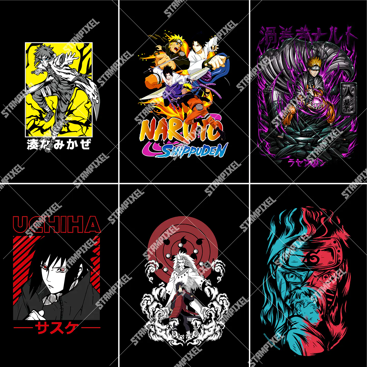 180 Artes Naruto PNG para Camisetas  | DTF, Sublimação e Silk 3