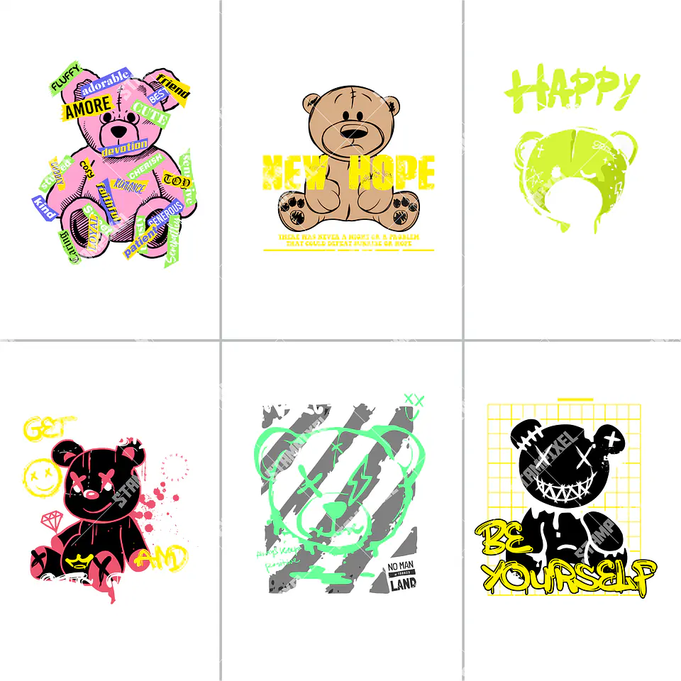 Pack Streetwear + 100 Artes PNG para Camisetas Sttrretwear | DTF, Sublimação e Silk  5