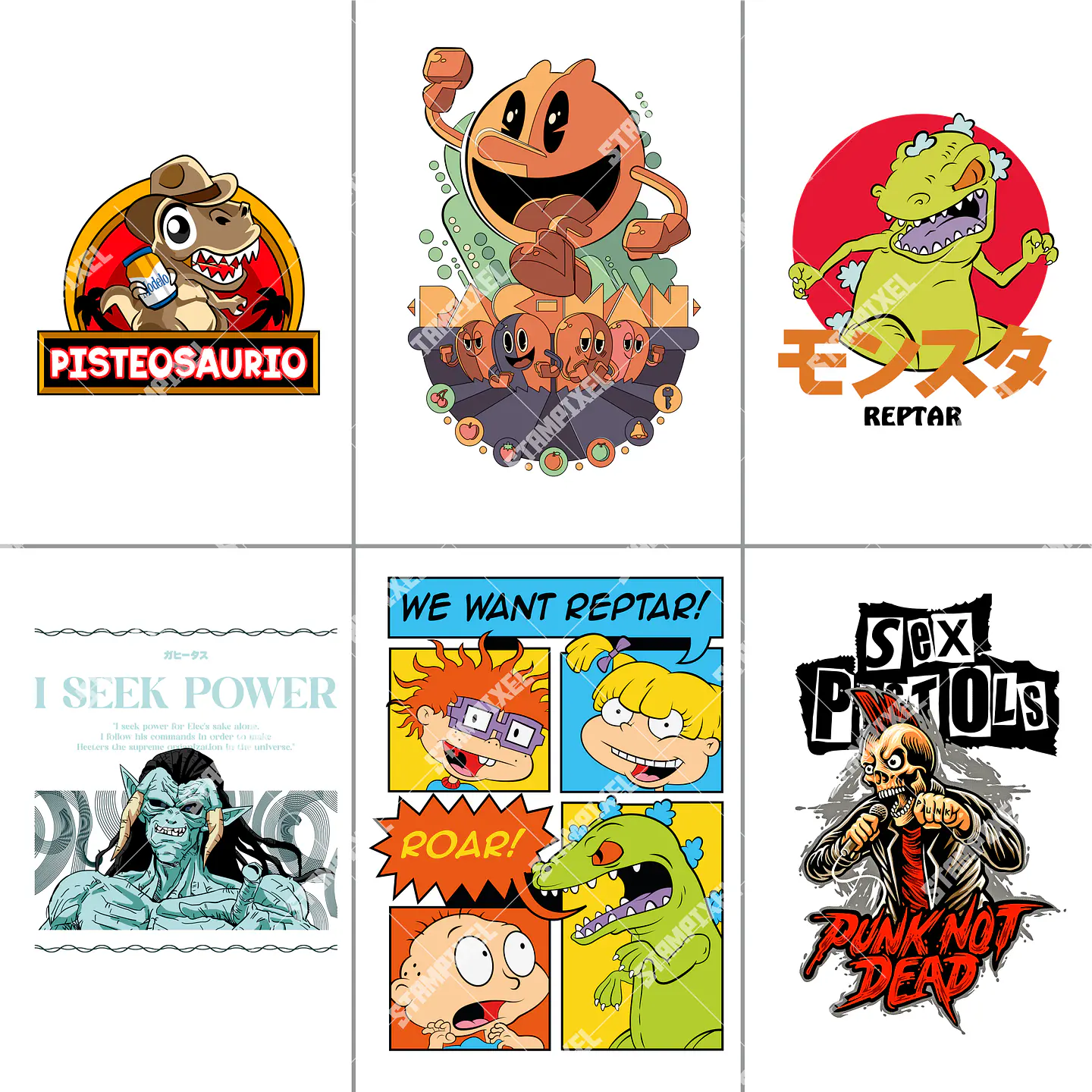 Pack Mega 1.000 Artes Selecionadas Animes para Camisetas | PNG 6