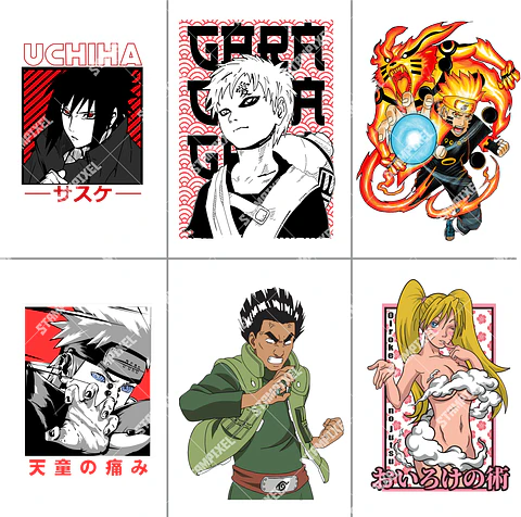 Pack Mega 1.000 Artes Selecionadas Animes para Camisetas | PNG