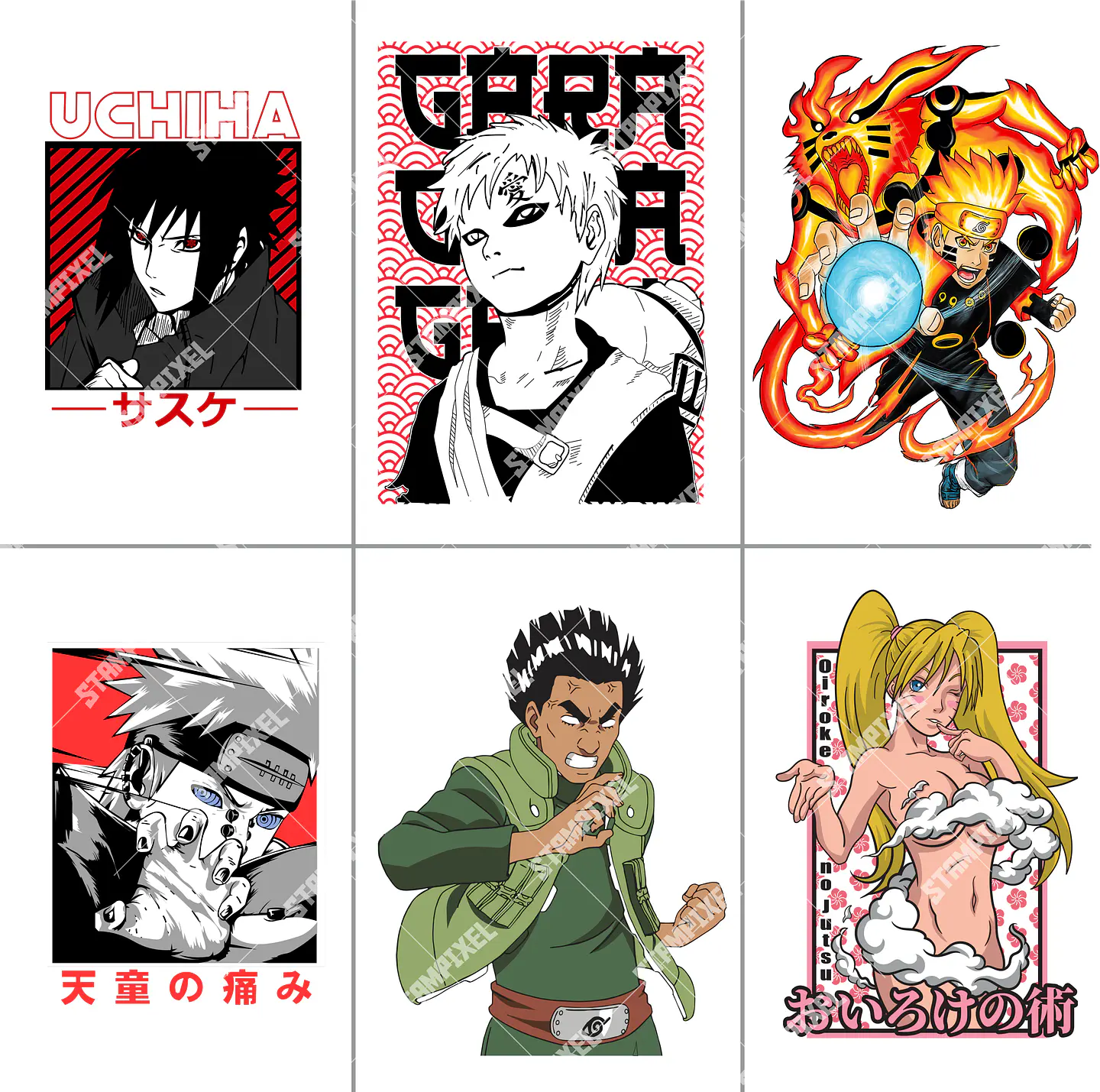 Pack Mega 1.000 Artes Selecionadas Animes para Camisetas | PNG 2