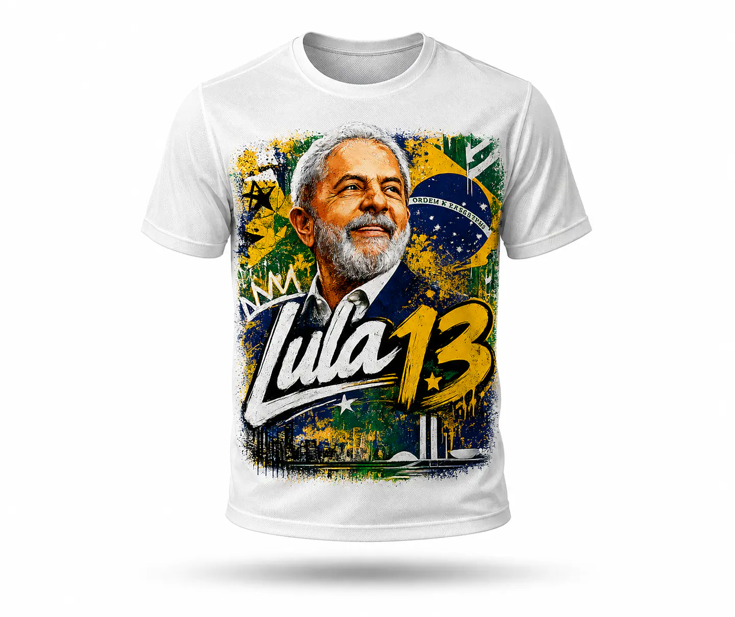Arte para Camisa Lula 13 Brasil PNG  1