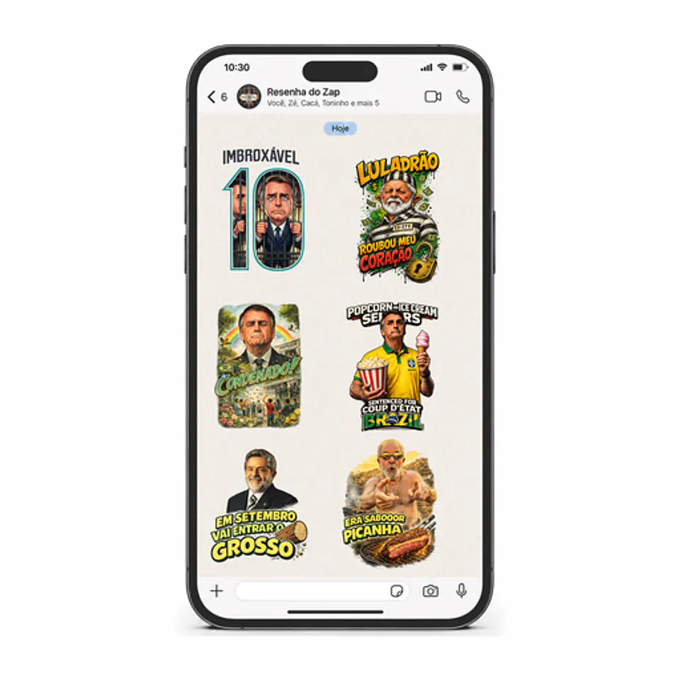 PACOTE DE FIGURINHAS POLÍTICAS PARA WHATSAPP +DE 30 FIGURINHAS COM HUMOR! 4