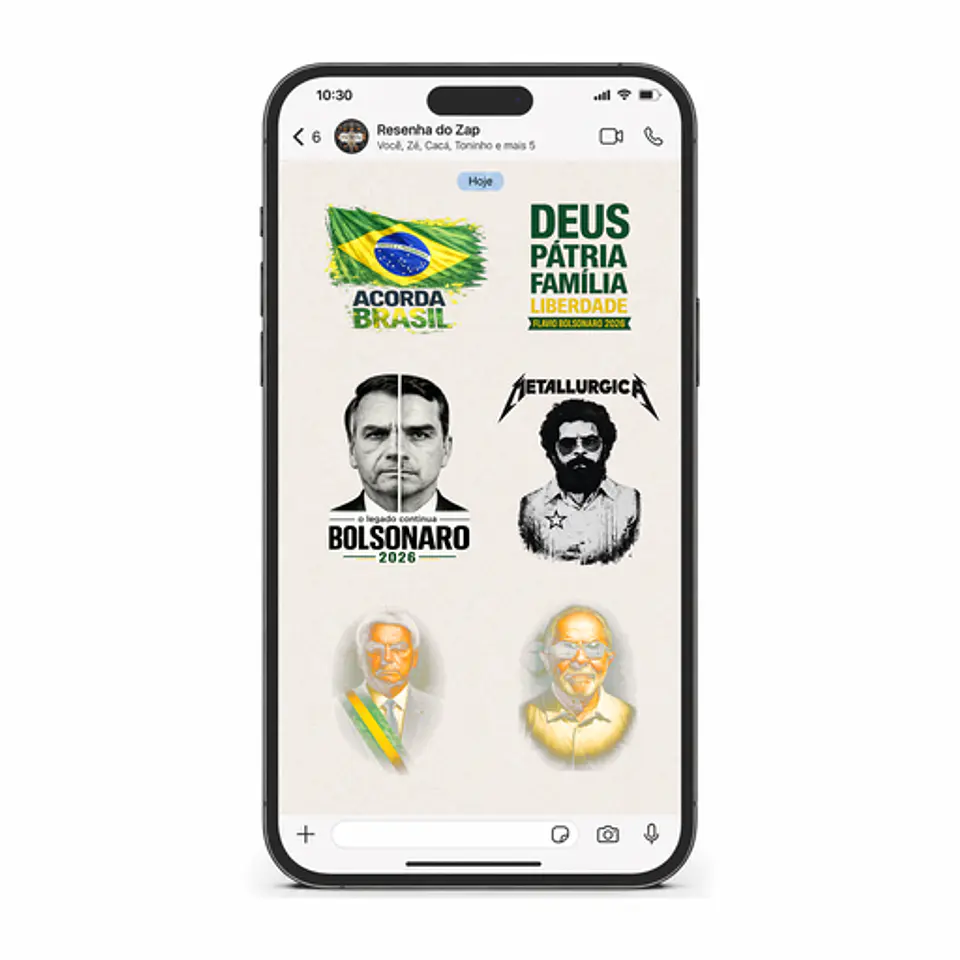 PACOTE DE FIGURINHAS POLÍTICAS PARA WHATSAPP +DE 30 FIGURINHAS COM HUMOR! 6