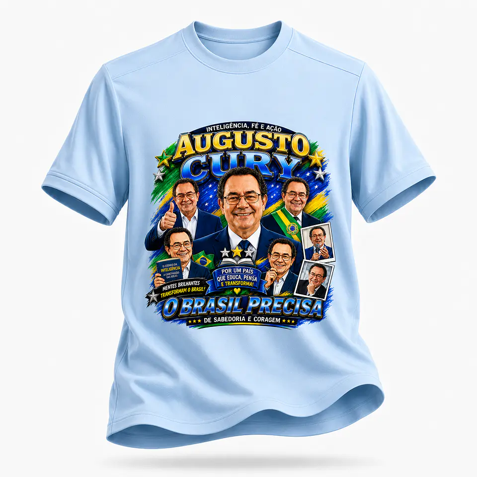 10 Artes Exclusivas para Camisa – Augusto Cury | PNG Alta Resolução 2
