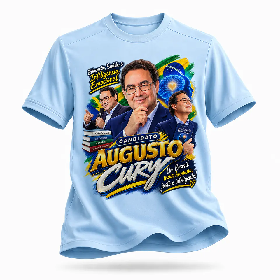 10 Artes Exclusivas para Camisa – Augusto Cury | PNG Alta Resolução 3