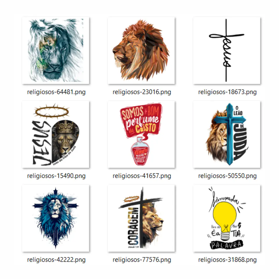 Pack Cristão + 100 de Artes PNG para Camisetas Cristã | DTF, Sublimação e Silk  5