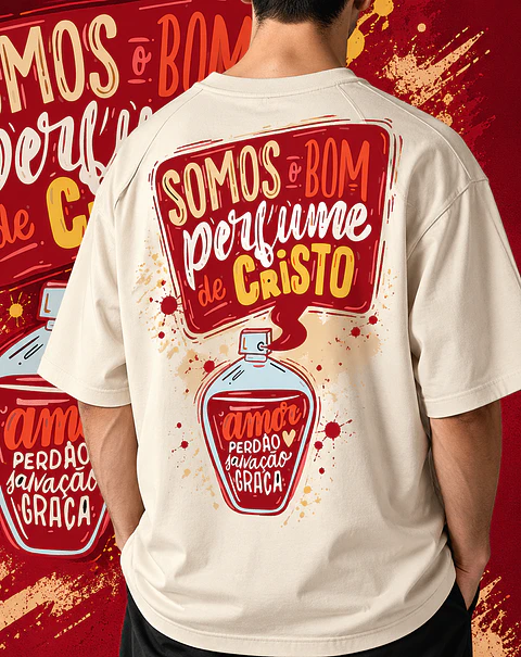 Arte PNG para Camisa – Somos o bom Perfume de Cristo 