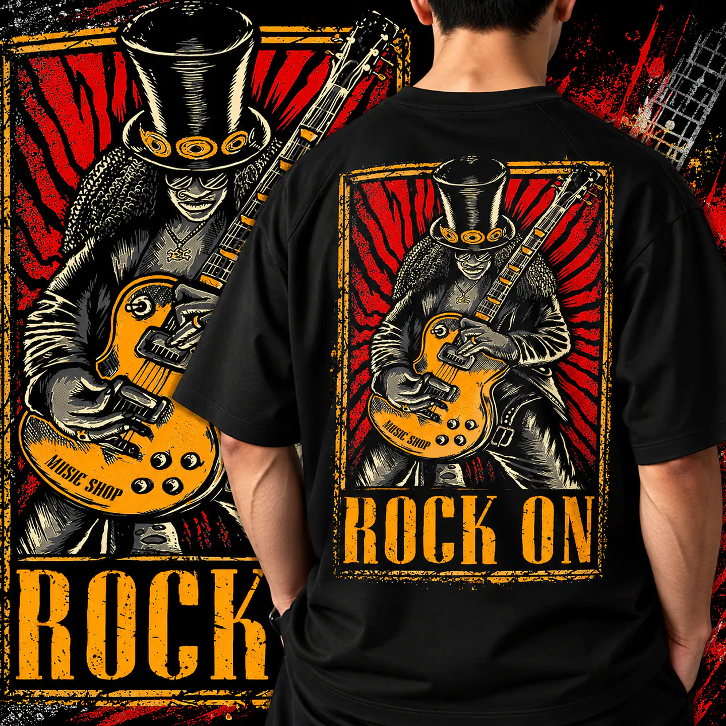 Pack Rock + De 100 Artes PNG para Camisetas Rock | DTF, Sublimação e Silk   9
