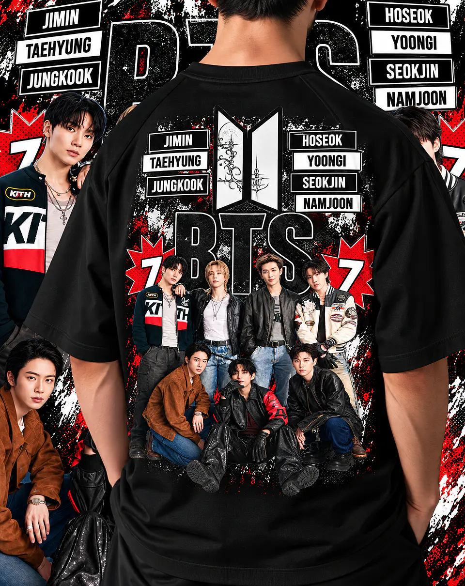 +70 Artes Selecionadas BTS  para Camisas |  Ideal Para DTF, Sublimação, Personalizados 4