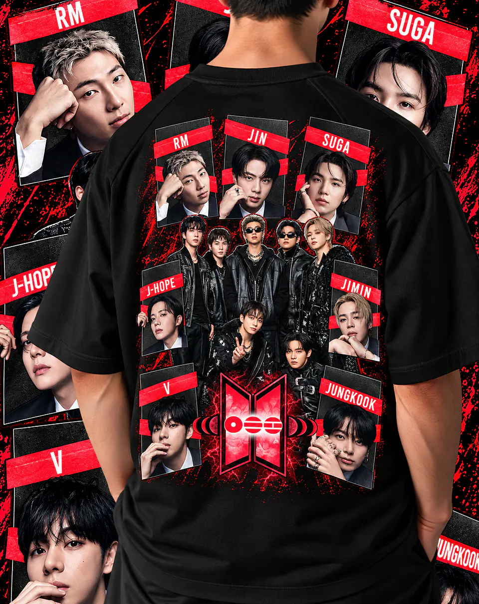 +70 Artes Selecionadas BTS  para Camisas |  Ideal Para DTF, Sublimação, Personalizados 6