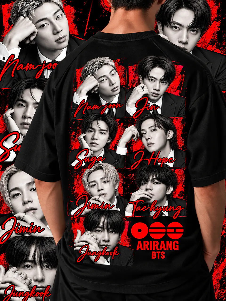 +70 Artes Selecionadas BTS  para Camisas |  Ideal Para DTF, Sublimação, Personalizados 9
