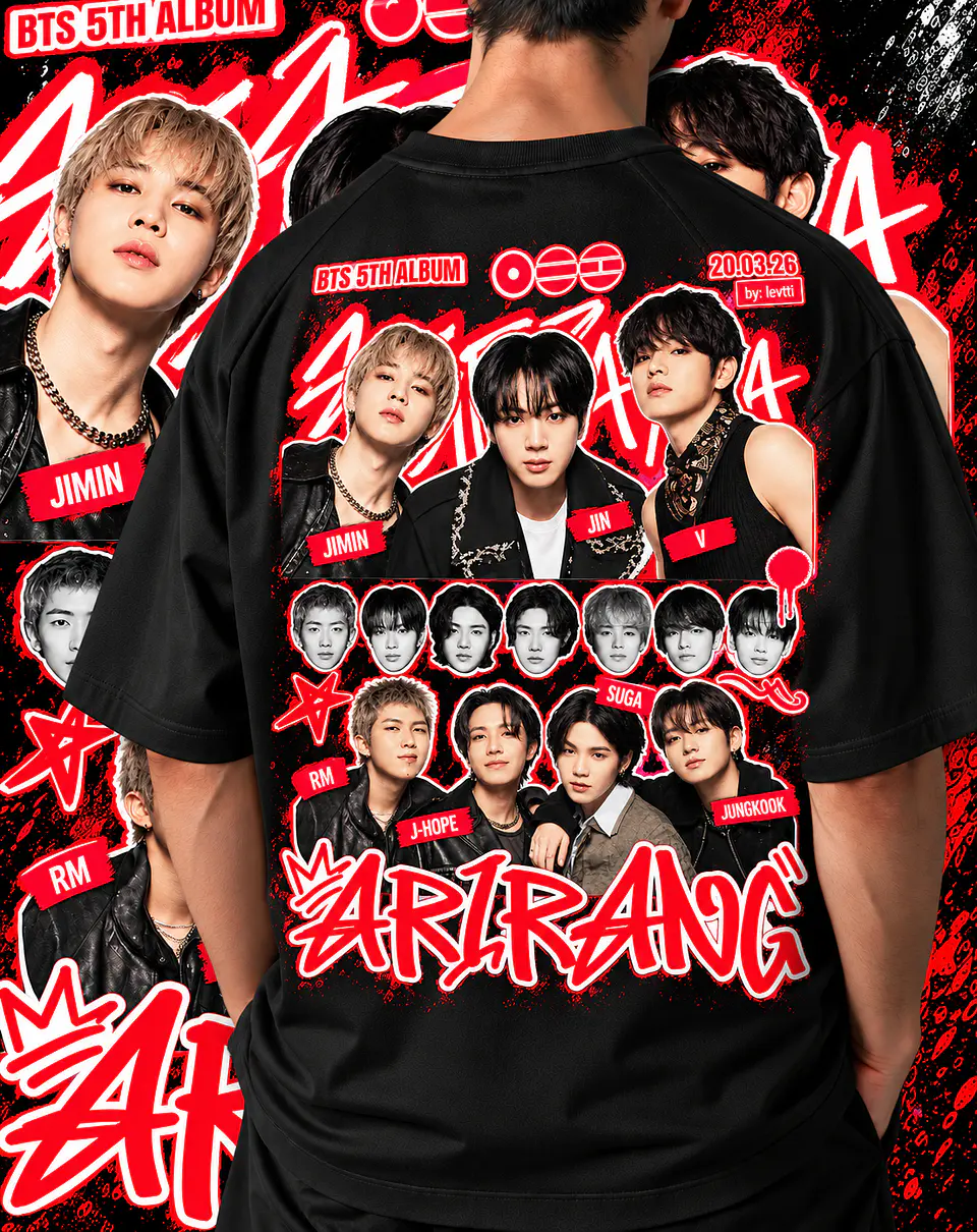 +70 Artes Selecionadas BTS  para Camisas |  Ideal Para DTF, Sublimação, Personalizados 11