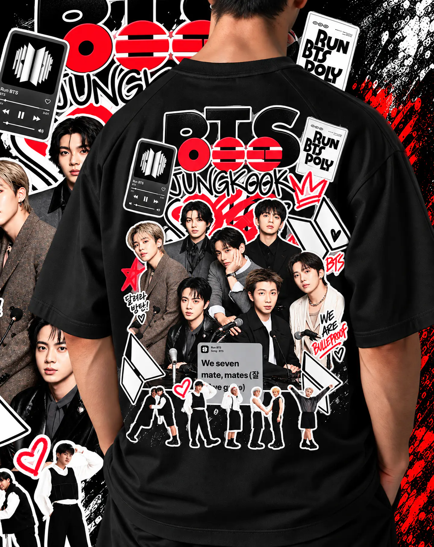 +70 Artes Selecionadas BTS  para Camisas |  Ideal Para DTF, Sublimação, Personalizados 16
