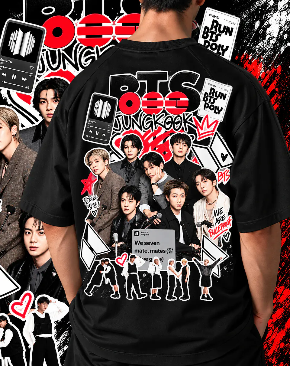 +70 Artes Selecionadas BTS  para Camisas |  Ideal Para DTF, Sublimação, Personalizados 16