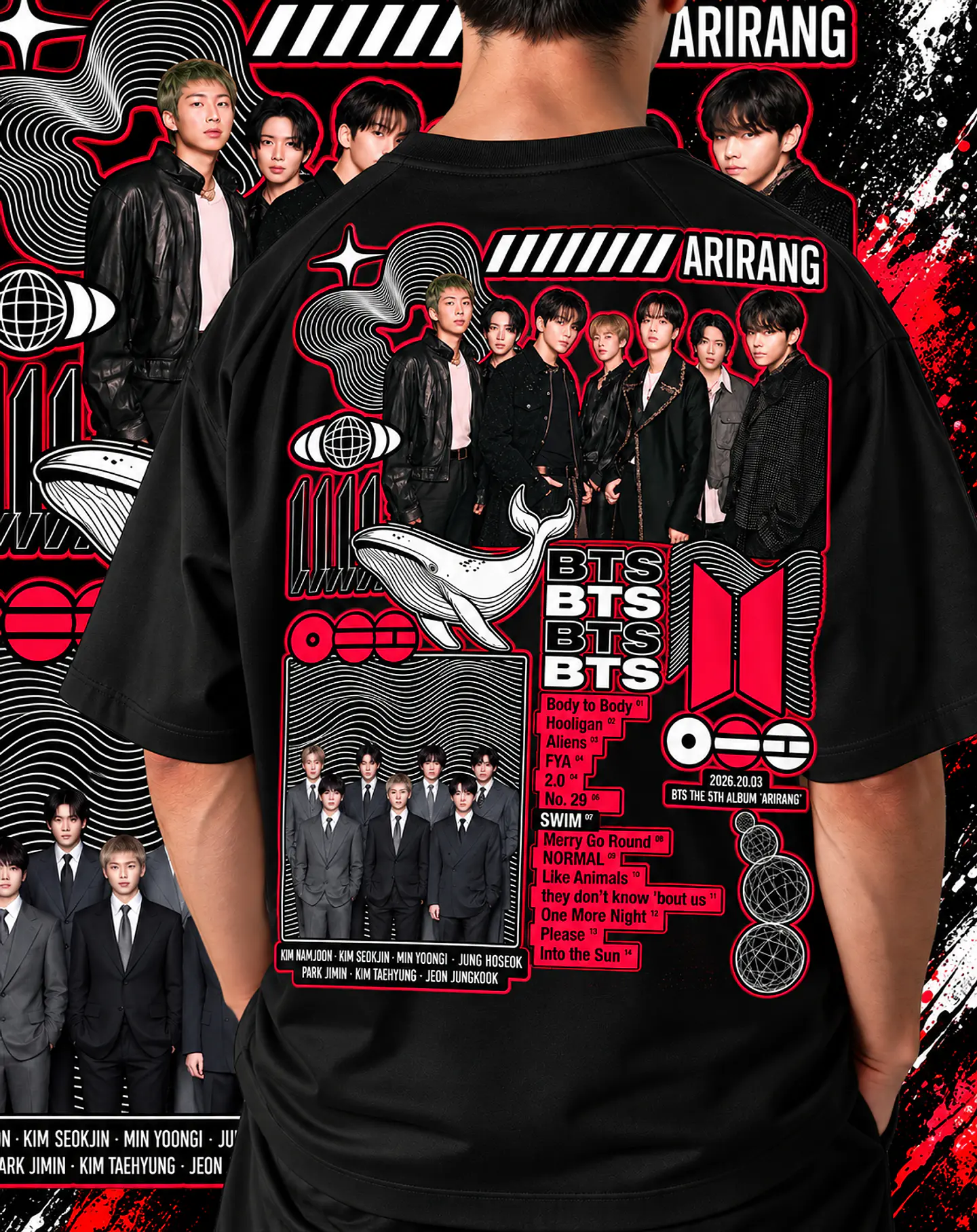 +70 Artes Selecionadas BTS  para Camisas |  Ideal Para DTF, Sublimação, Personalizados 19