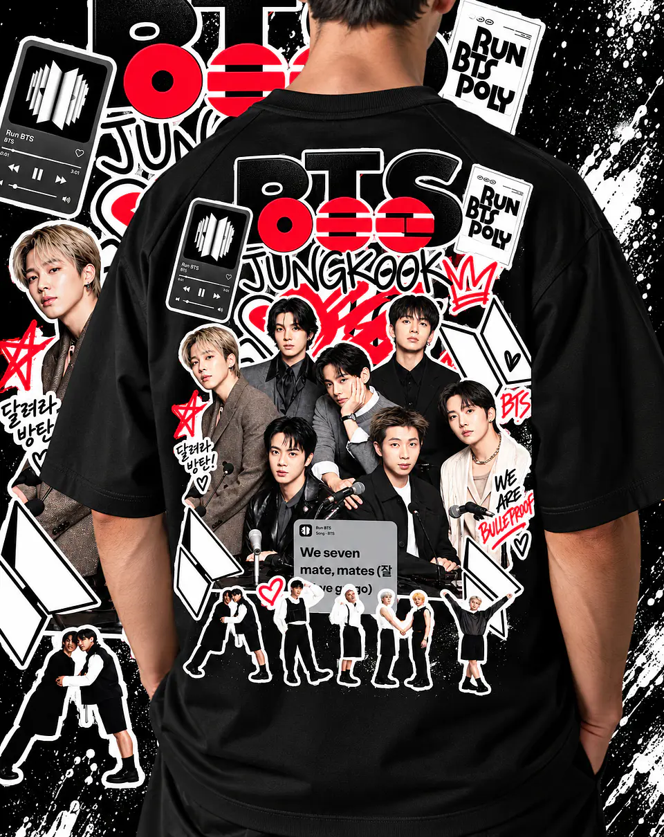 +70 Artes Selecionadas BTS  para Camisas |  Ideal Para DTF, Sublimação, Personalizados 20