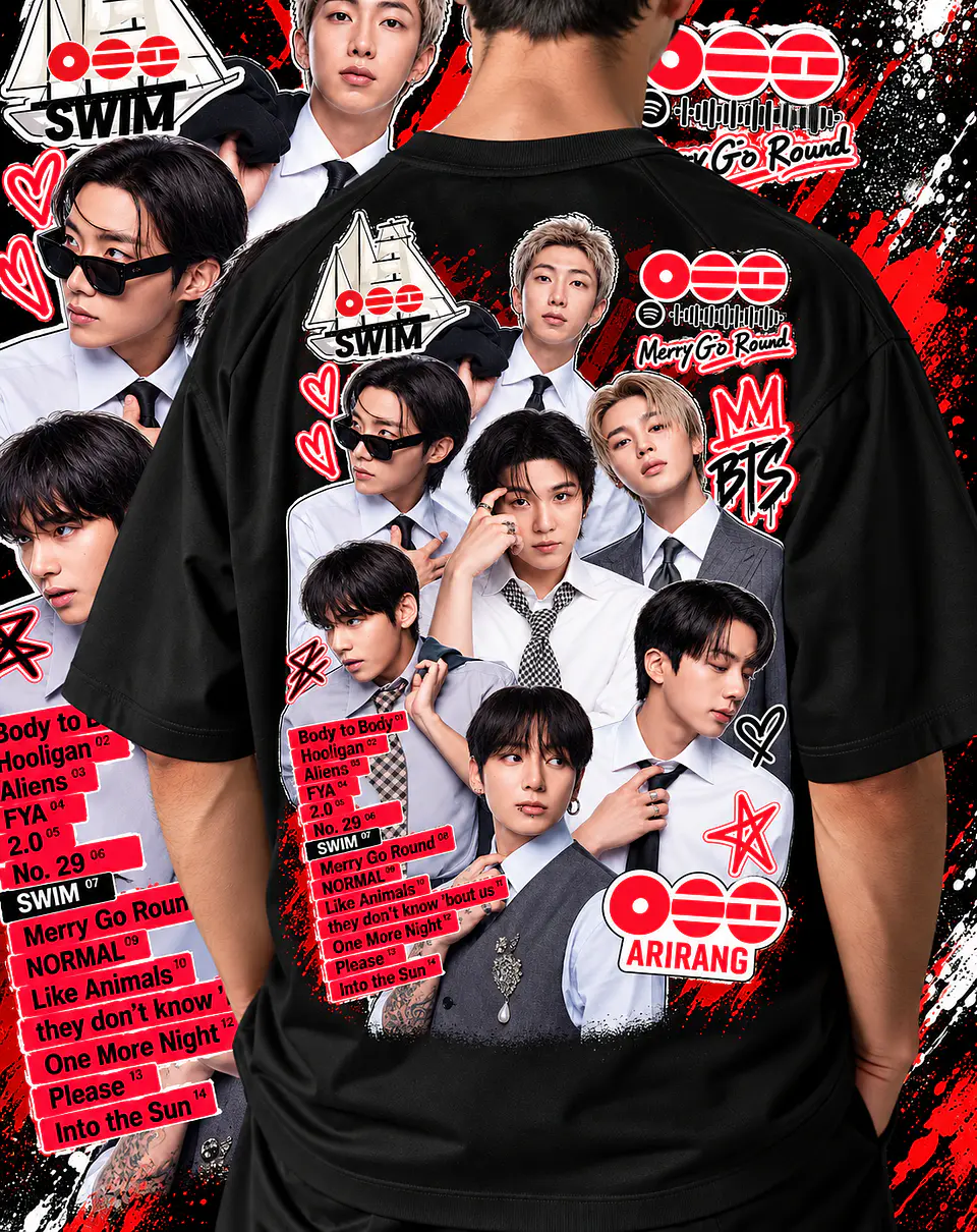 +70 Artes Selecionadas BTS  para Camisas |  Ideal Para DTF, Sublimação, Personalizados 21