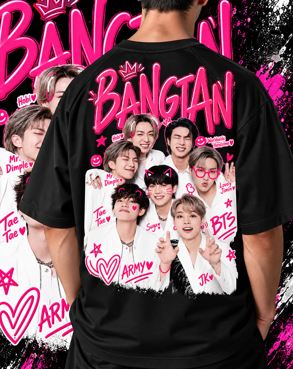 +70 Artes Selecionadas BTS  para Camisas |  Ideal Para DTF, Sublimação, Personalizados 2