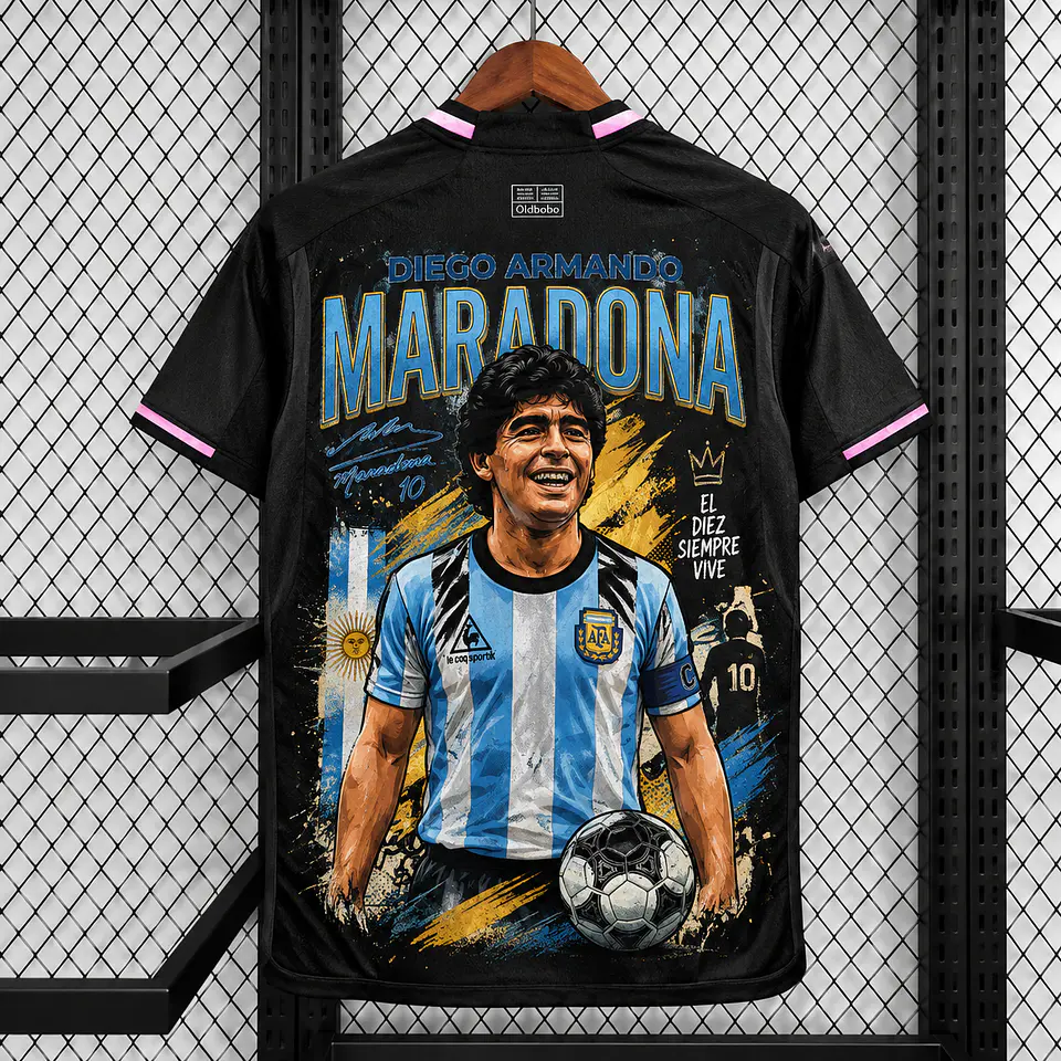 Arte PNG para Camisa – Mararona e a Bola Na Frente 1
