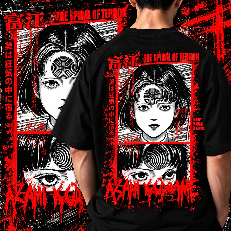 Pack Junjii Ito 10 Artes PNG para Camisetas | DTF, Sublimação e Silk   6