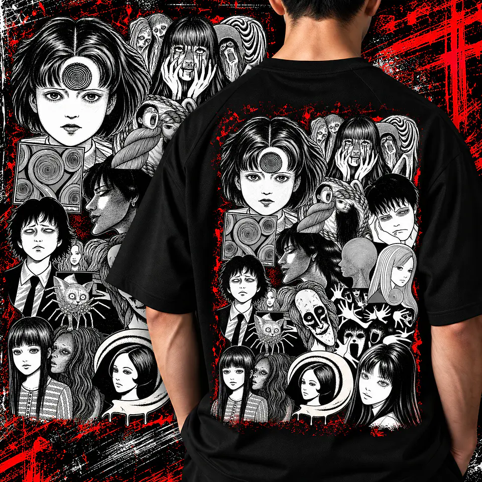 Pack Junjii Ito 10 Artes PNG para Camisetas | DTF, Sublimação e Silk   7
