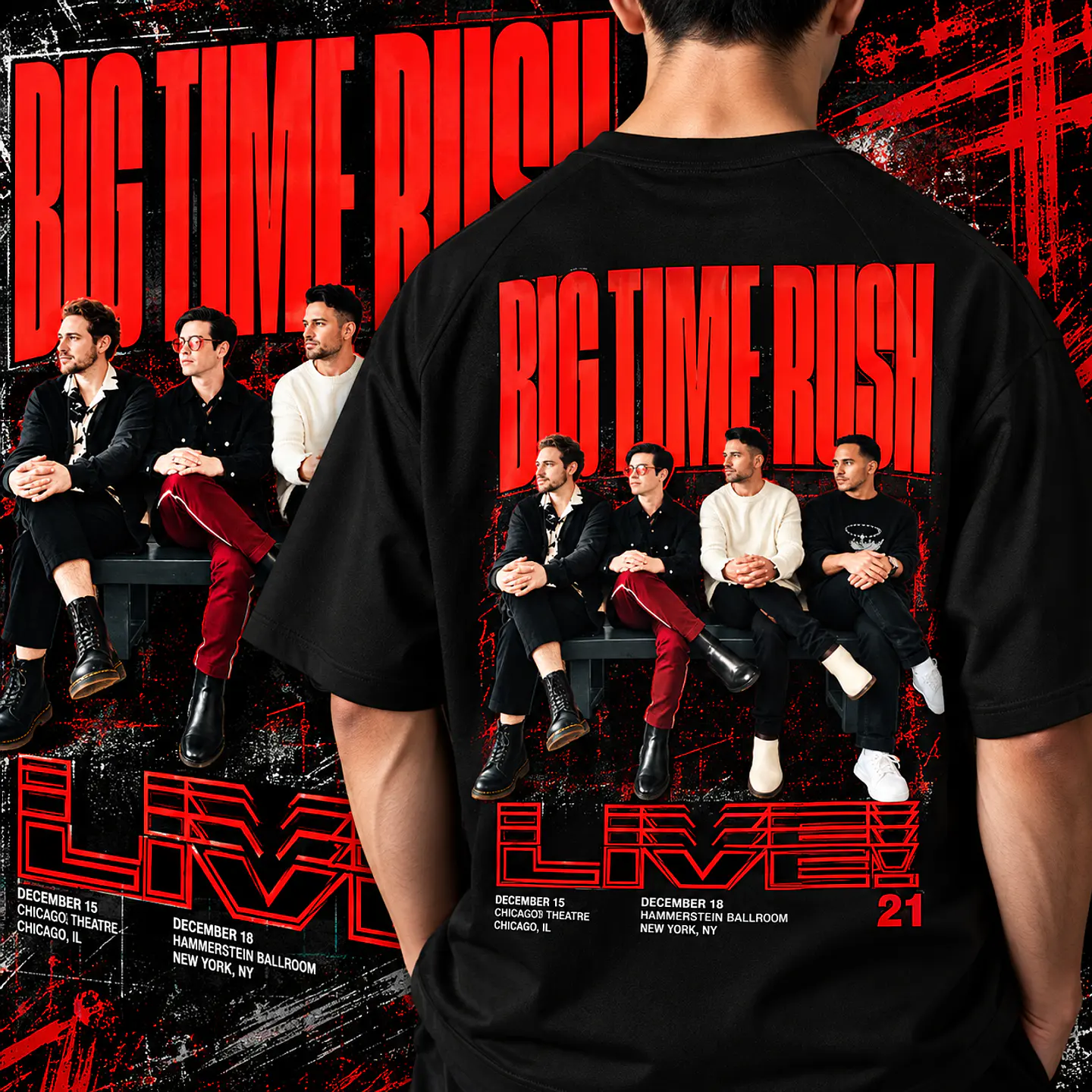 Pack Bigtime Rush 10 Artes PNG para Camisetas | DTF, Sublimação e Silk 1