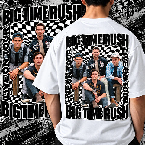 Pack Bigtime Rush 10 Artes PNG para Camisetas | DTF, Sublimação e Silk