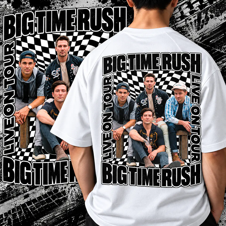 Pack Bigtime Rush 10 Artes PNG para Camisetas | DTF, Sublimação e Silk 2