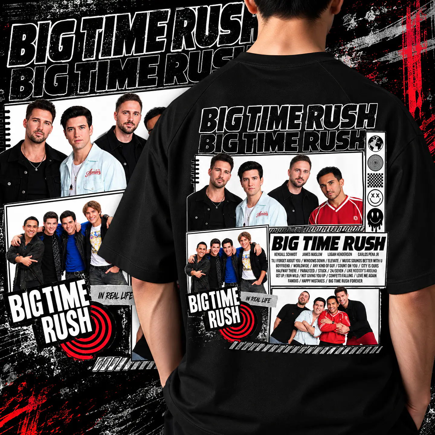 Pack Bigtime Rush 10 Artes PNG para Camisetas | DTF, Sublimação e Silk 6