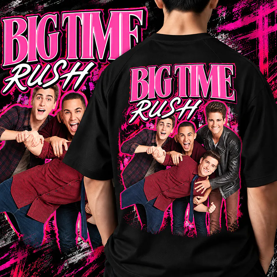 Pack Bigtime Rush 10 Artes PNG para Camisetas | DTF, Sublimação e Silk 9
