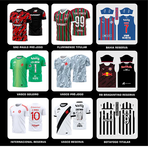 PACK FUTEBOL BRASILEIRÃO 26/27 40 ARTES + ATUALIZAÇÕES