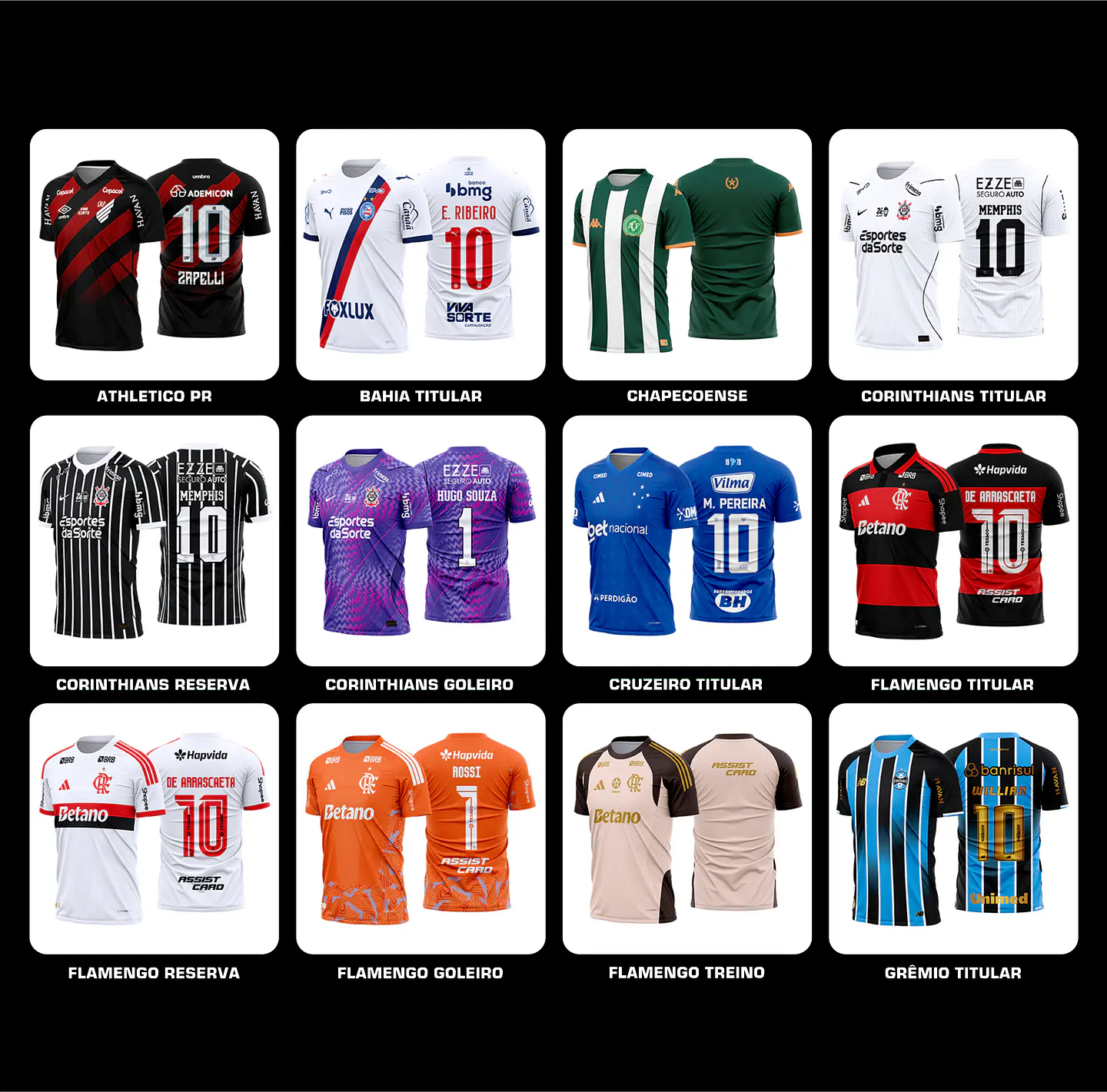PACK FUTEBOL BRASILEIRÃO 26/27 40 ARTES + ATUALIZAÇÕES 4
