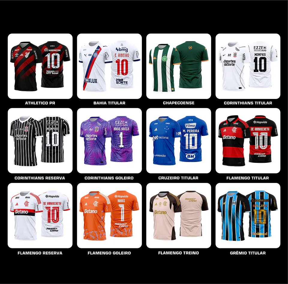 PACK FUTEBOL BRASILEIRÃO 26/27 40 ARTES + ATUALIZAÇÕES 4