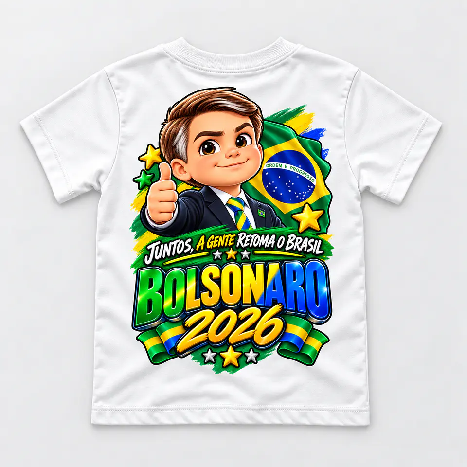 ESTAMPAS POLÍTICAS PARA CAMISETAS INFANTIS 2026 15