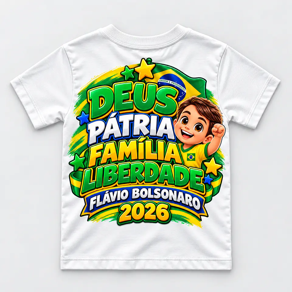 ESTAMPAS POLÍTICAS PARA CAMISETAS INFANTIS 2026 18