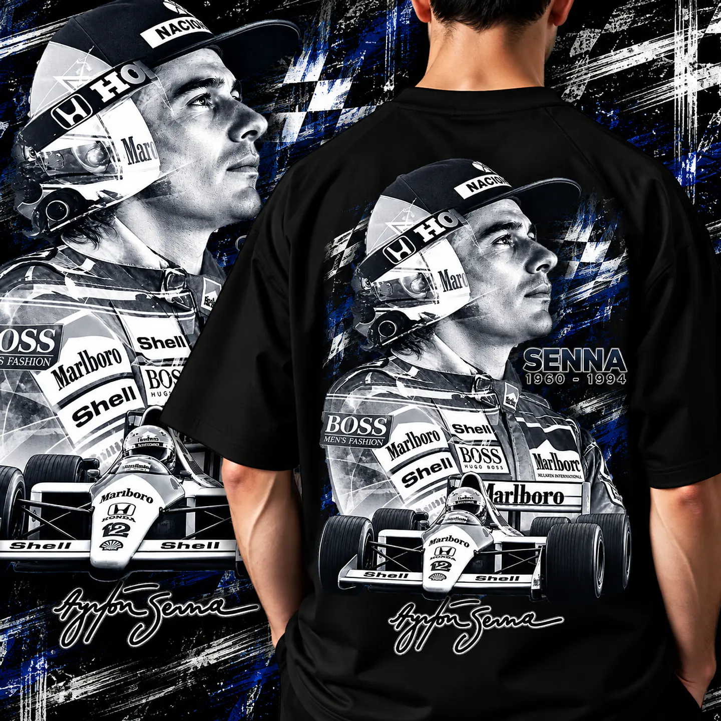 20 Artes Camisa Ayrton Senna PNG para Personalização | DTF, Sublimação 12
